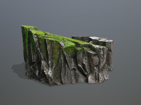 Mossy rocks 3D Модель