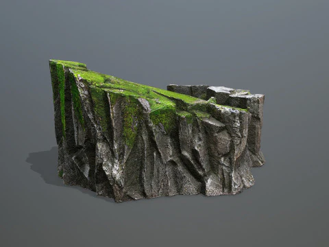 Mossy rocks 3D Model