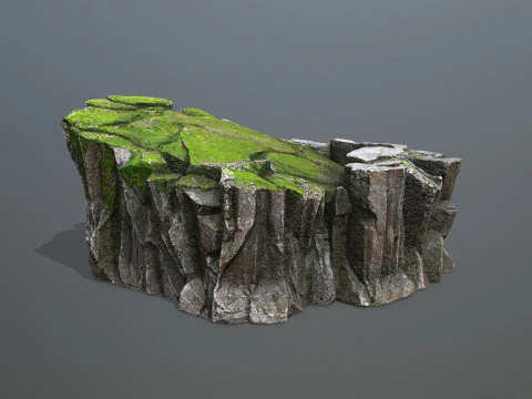 Mossy rocks 3D Model