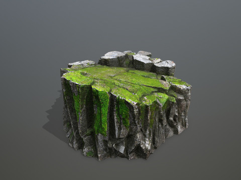 Mossy rocks 3D Модель