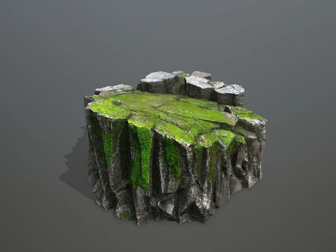 Mossy rocks 3D Model
