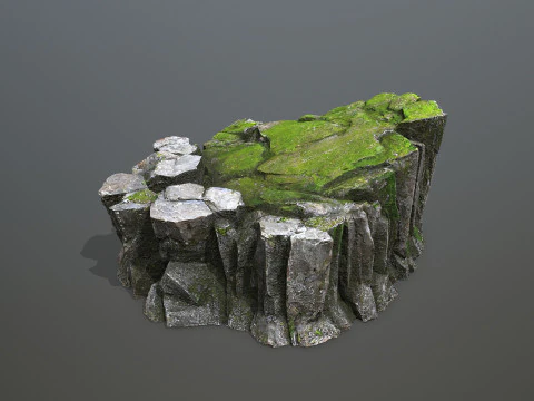 Mossy rocks 3D Model