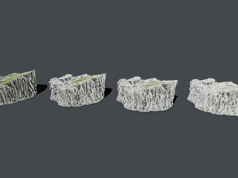 Mossy rocks 3D Model