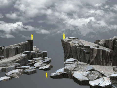 Skały klifowe Model 3D