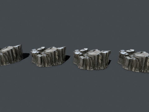 Cliff rocks 3D 模型