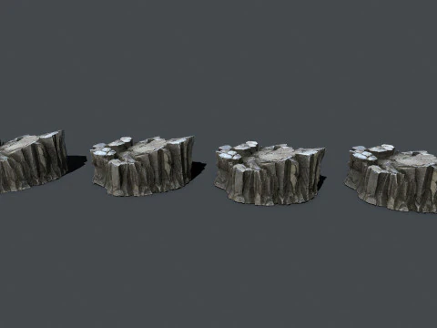 Cliff rocks 3D Model