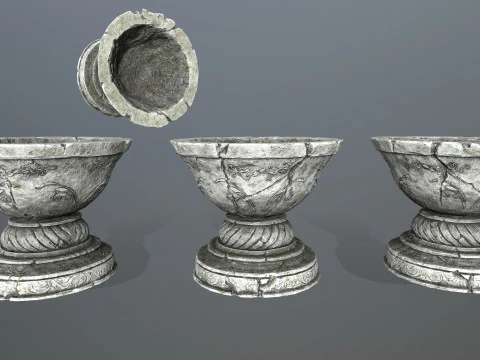Angel fountain 3D Model