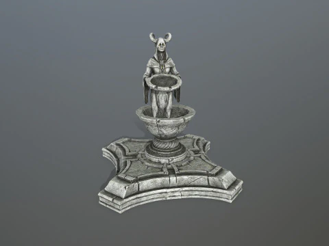 Angel fountain 3D Model