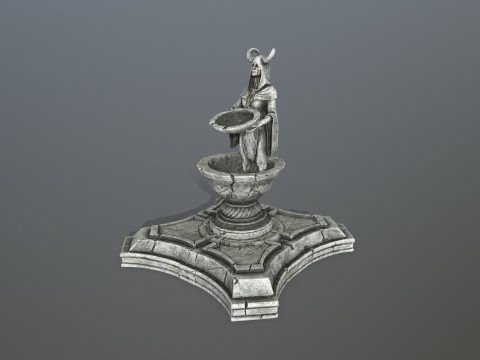 Angel fountain 3D Модель