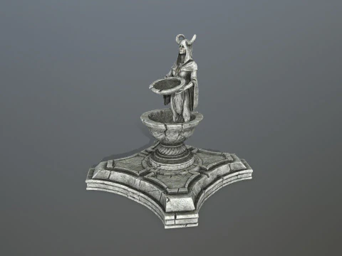 Angel fountain 3D Model