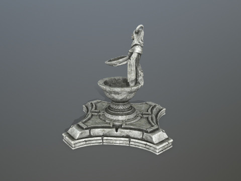 Angel fountain 3D Модель