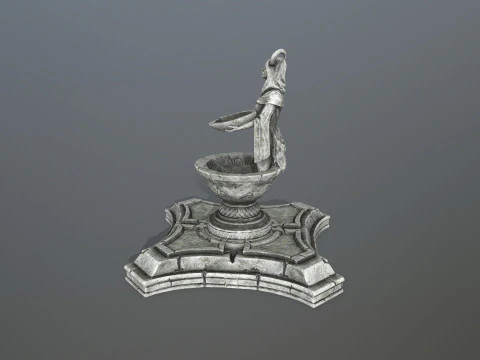 Angel fountain 3D Model