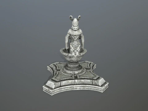 Angel fountain 3D Model