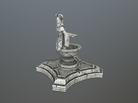Angel fountain 3D Модель