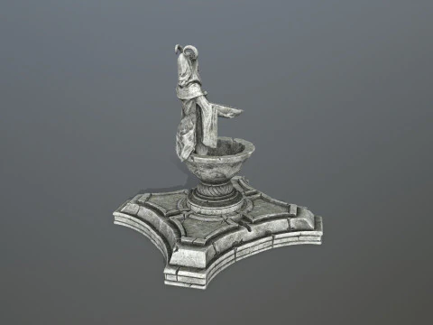 Angel fountain 3D Model