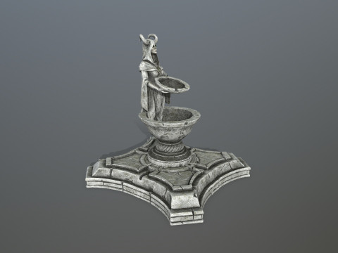 Angel fountain 3D Модель