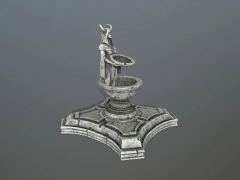 Angel fountain 3D Model