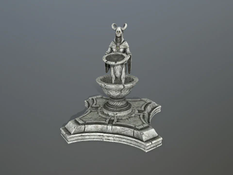 Angel fountain 3D Model