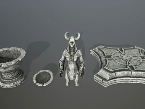 Angel fountain 3D Model