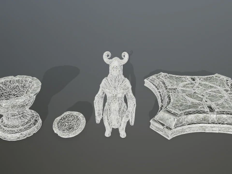 Angel fountain 3D Model