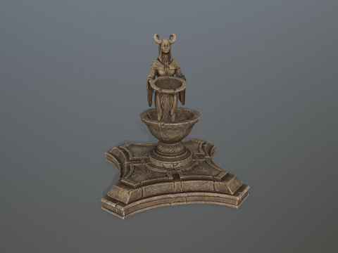 Angel fountain 3D Model