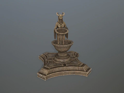 Angel fountain 3D Model