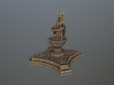 Angel fountain 3D Model