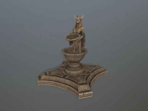 Angel fountain 3D Model