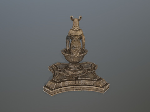 Angel fountain 3D Model