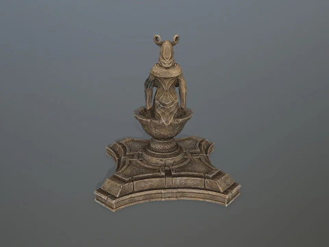 Angel fountain 3D Model