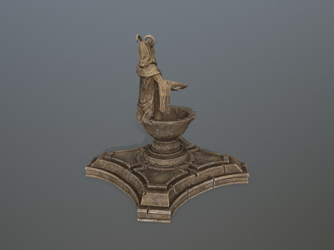 Angel fountain 3D Model