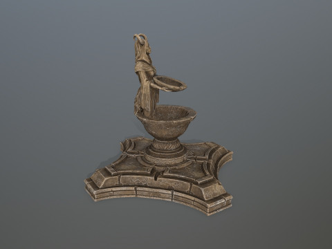 Angel fountain 3D Model
