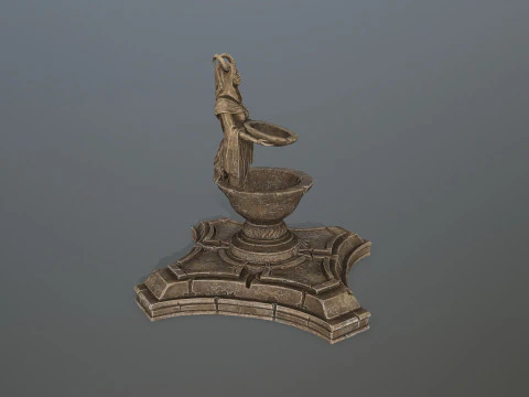 Angel fountain 3D Model