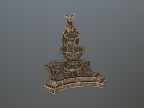 Angel fountain 3D Model