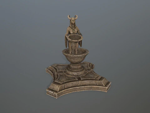 Angel fountain 3D Model