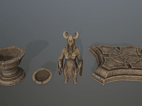 Angel fountain 3D Model