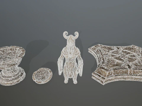 Angel fountain 3D Model