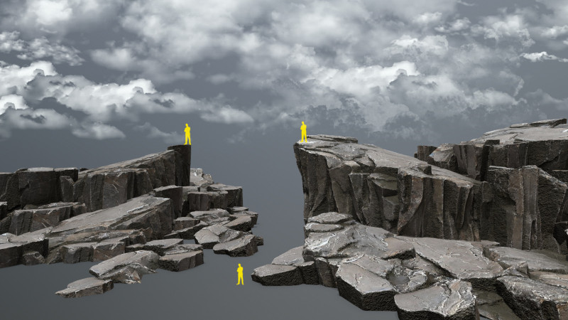 Cliff rocks 3D Модель .c4d .max .obj .3ds .fbx .stl .blend