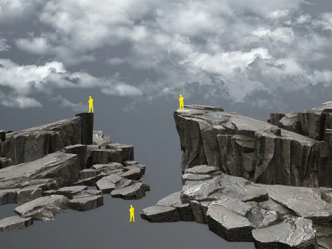 Rocce della scogliera Modello 3D