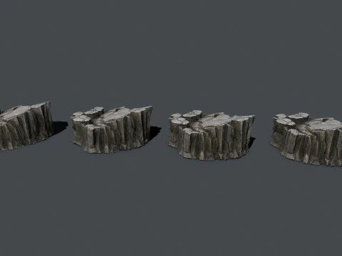 Cliff rocks 3D Model