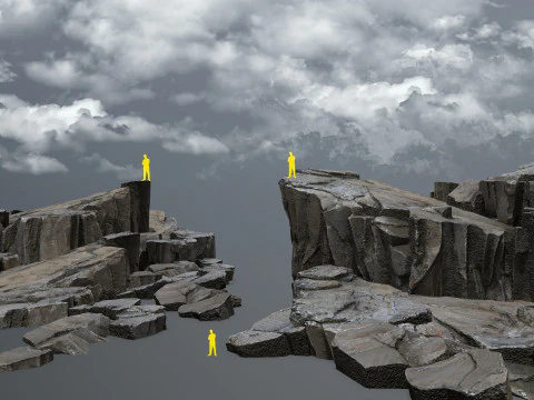 Desert cliff rocks 3D Model