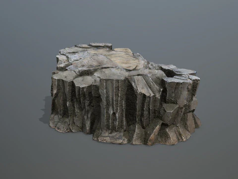 Desert cliff rocks 3D Model