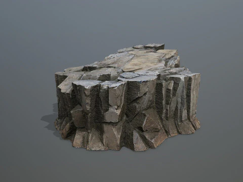 Desert cliff rocks 3D Model
