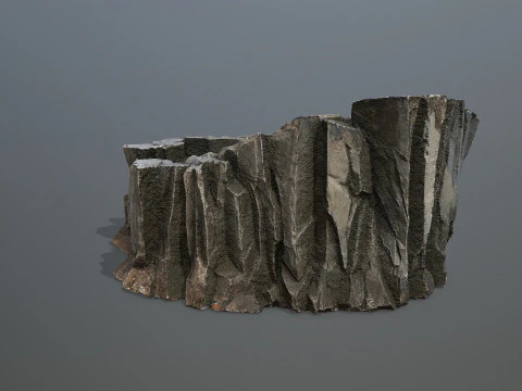 Desert cliff rocks 3D Model