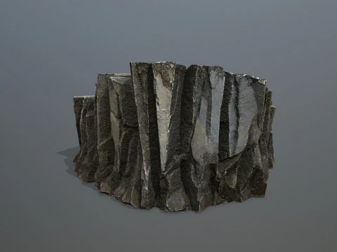 Desert cliff rocks 3D Model