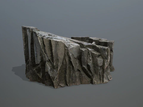 Desert cliff rocks 3D Model
