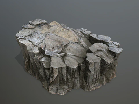 Desert cliff rocks 3D Model