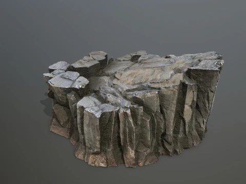 Desert cliff rocks 3D Model