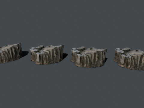 Desert cliff rocks 3D मॉडल