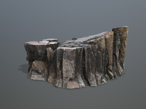 Volcanic rocks Model 3D